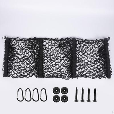 Filet de chargement de voiture Coffre Porte-épicerie Robuste avec crochet Portable Élastique Organisateur de rangement de bagages de coffre
