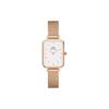 European and American Watches QUADRO Series Watch Quartz Movement White Dial Women's Watch Star Crystal Watch Small DW00100527