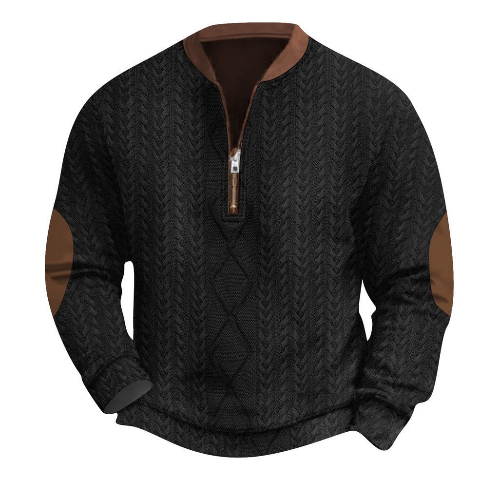 Męska bluza retro casual z nadrukiem gradientowym