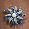 Accessories, Sunflower Pearl Brooch, High-End Diamond-Encrusted Brooch, Suit And Coat Accessories