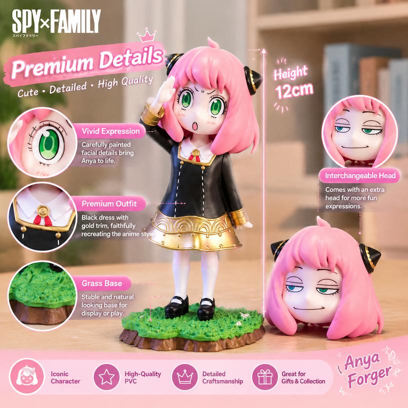 Spy x Family Anya Forger Anime Figure PVC Material