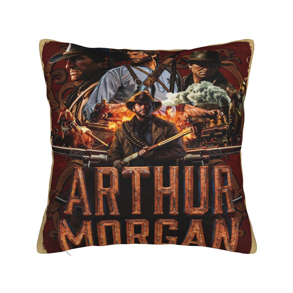Decorative Pillow Cover Arthur Morgan Merch Home Pillow Case Cover Zippered MultiSize