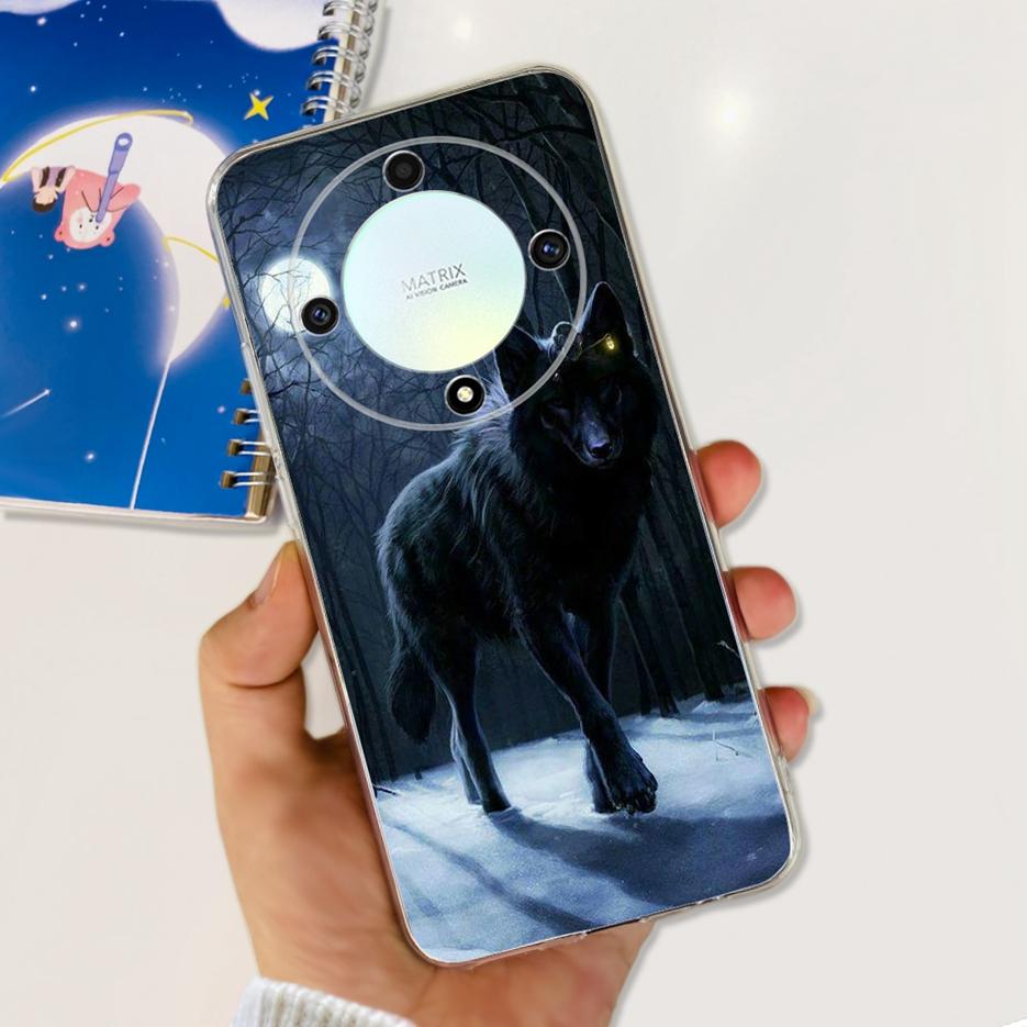 For Honor X9b 5G Case ALI-NX1 Cute Cat Butterfly Painted Cover Soft Silicone Phone Cases For Honor X9b X 9b HonorX9b Soft Fundas