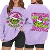 Women's Casual Fashion Long Sleeve Christmas Printed Round Neck Sweatshirt Top