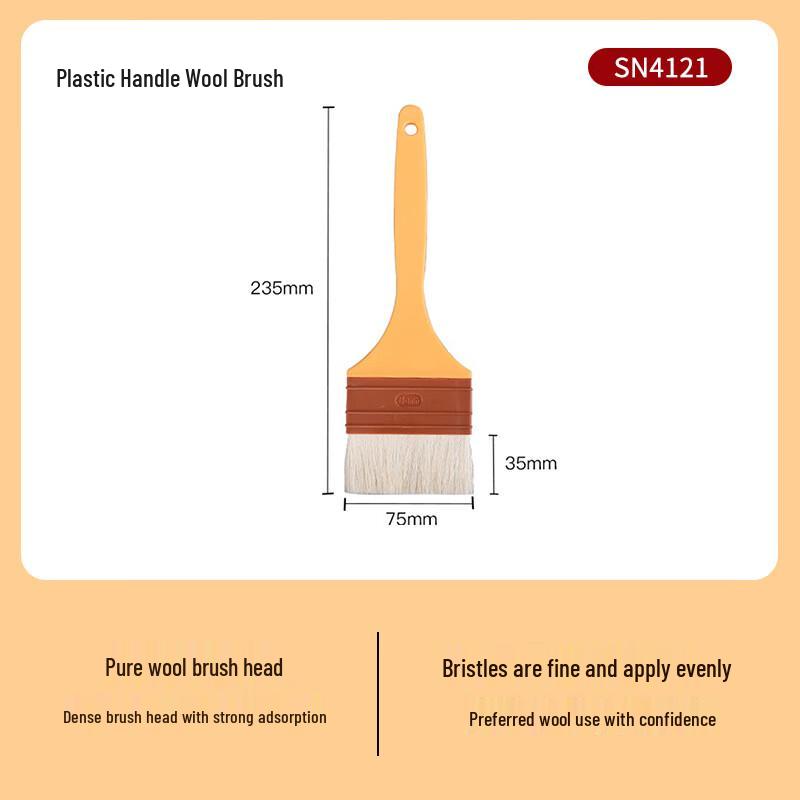 Plastic Handle Wool Basting Brush