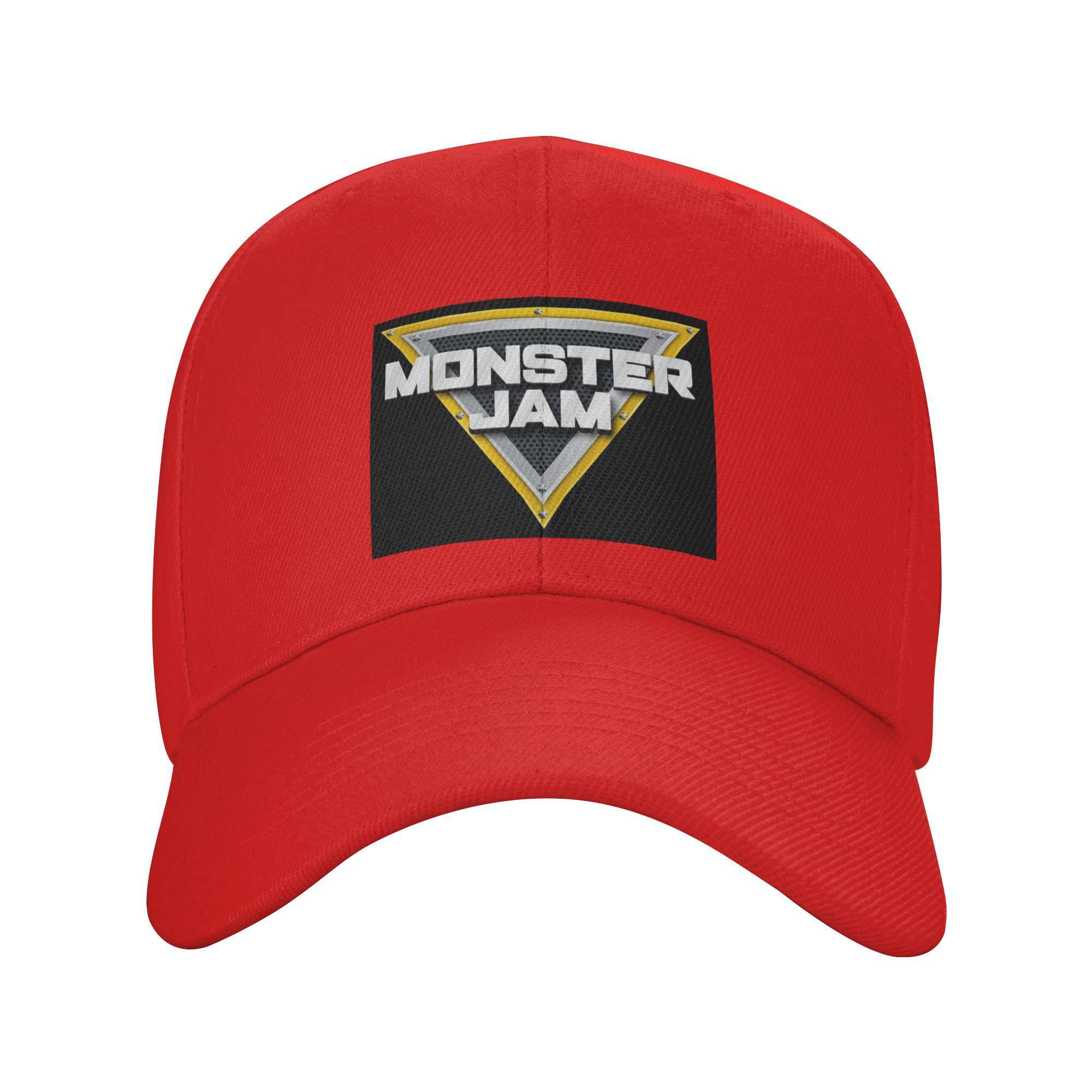

Унисекс Бейсболки Классический Узор Грузовика Monster Jam Уличная Одежда Лето Спорт Бейсболки Кепка в Стиле Хип-Хоп Кепка One Size