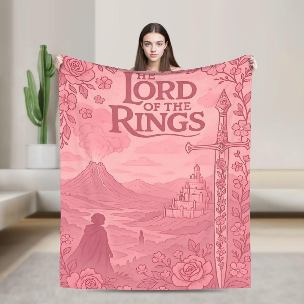 L-Lords Of The R-Rings Plush Blanket Students Flannel Bedding Throws For Living Room Super Warm Design Quality Bedspread Gift