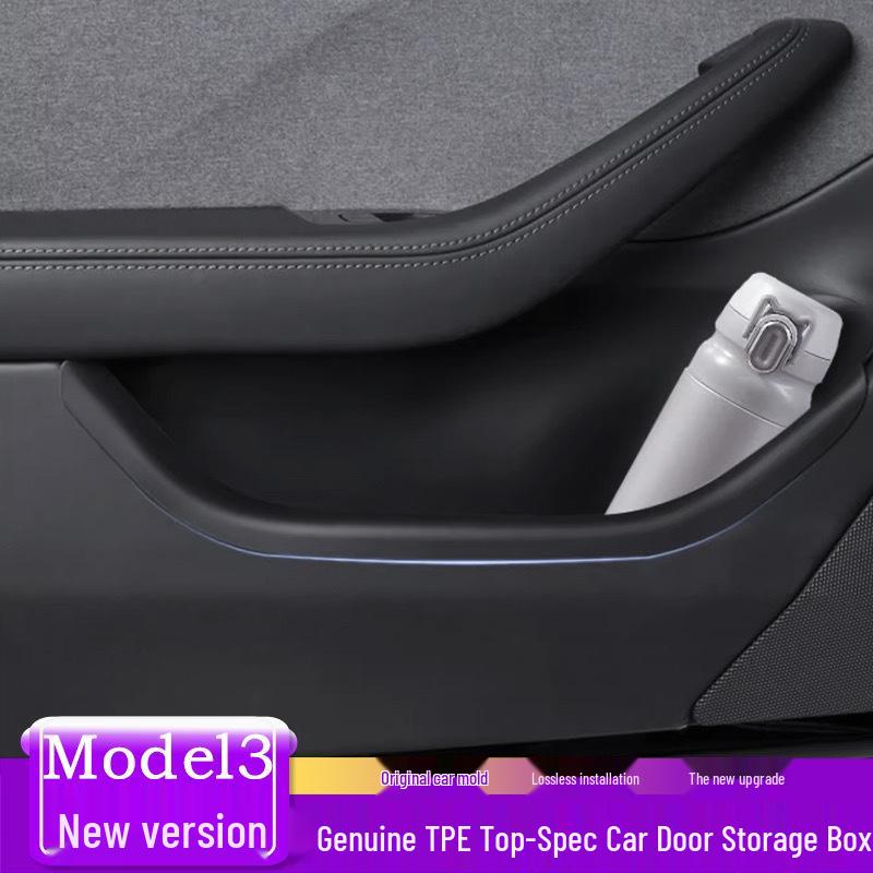 Kompatible Tesla Model 3 Türschlitz TPE Aufbewahrungsbox & Innenraumzubehör
