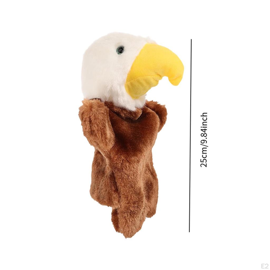 Plush Eagle Hand Puppet, Role Play Game for Preschool Boys Girls Birthday Gifts