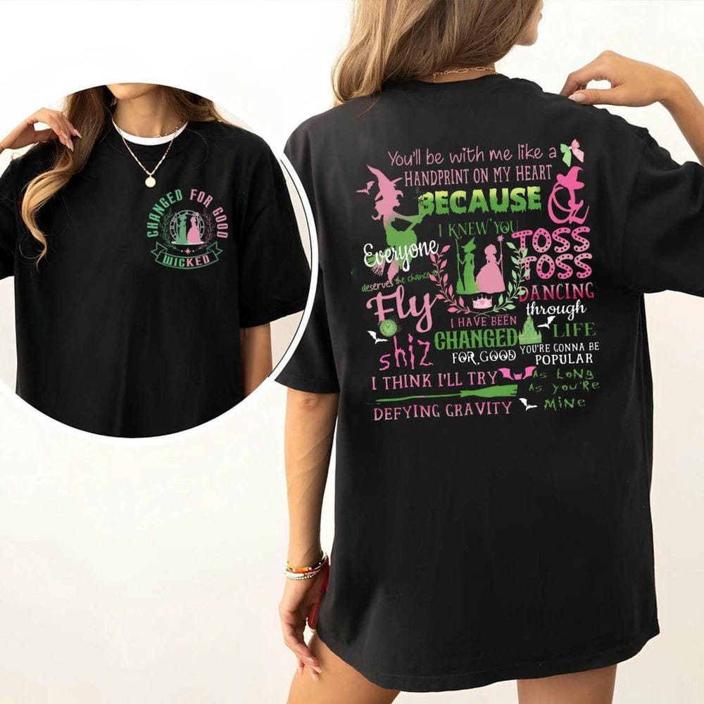 Wicked Comfort Shirts For Women Retro Defy Gravity Broomstick Magic Wand Tee Wizard Movie Fan Gift for Her Y2K Top Streetwear