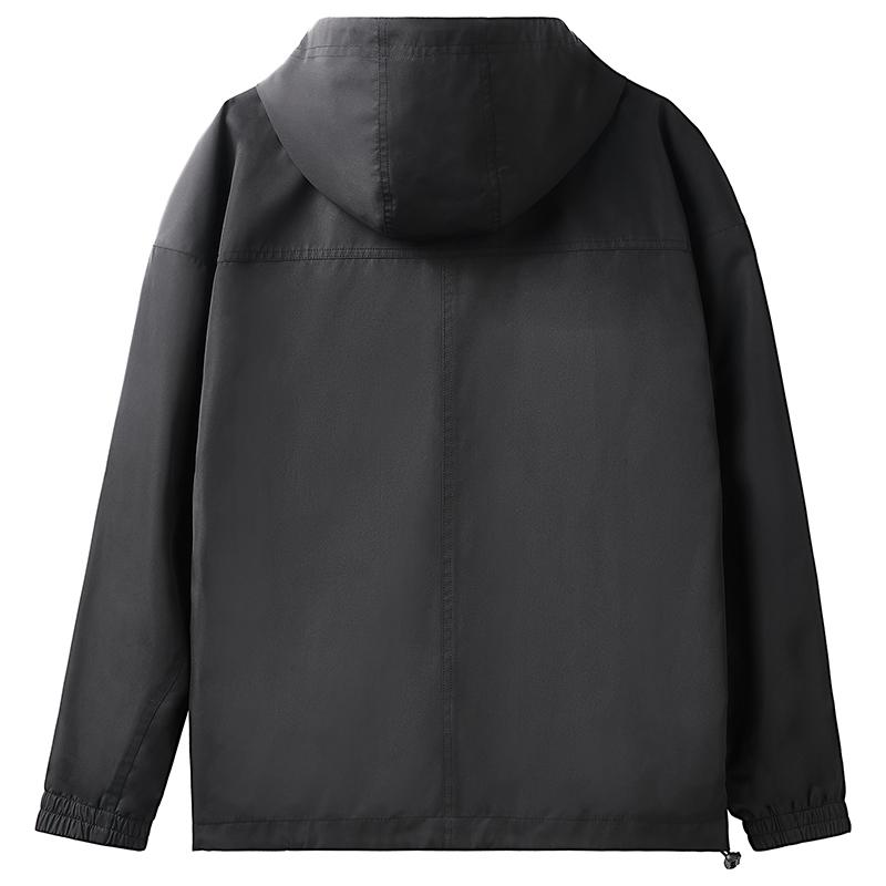 Li-Ning Pánská volná větrovka s kapucí s logem v jednobarevné variantě AFDVH99-1