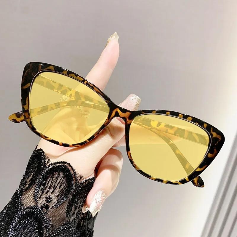 Ultra-Light Near Sight Eyewear Fashion Cat Eye Night Vision Myopia Glasses For Women Men Prescription Glasses Diopter 0 To -4.0