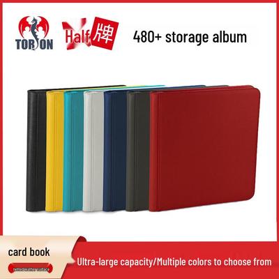 Pokémon & Magic: The Gathering 12-Pocket PU Leather Card Binder - Holds 480 Cards
