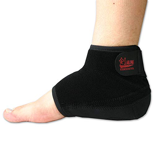 Kendo Shop Double Guard Heel Supporter, Canvas, Black, Kendo Double Guard Heel Supporter (Shoe Size 20.5-22.5cm) Size S