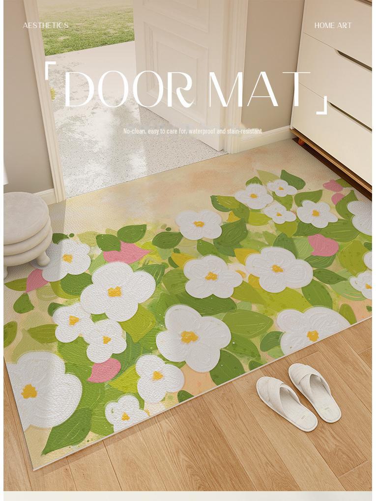 Dirt-resistant PVC Door Mats - Easy To Clean with One Wipe; Can Be Trimmed To Fit Entrances.