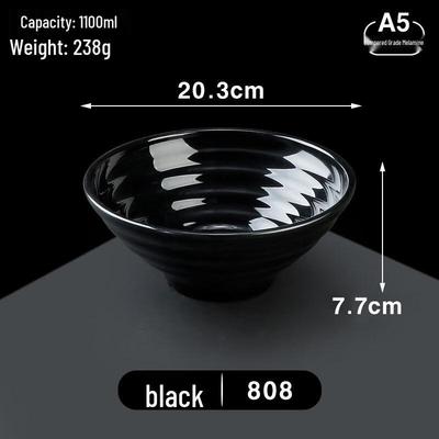 A5 Melamine Imitation Porcelain Ramen Soup Bowl