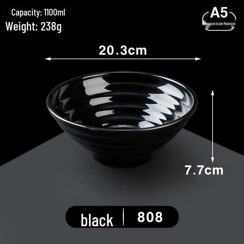 A5 Melamine Imitation Porcelain Ramen Soup Bowl