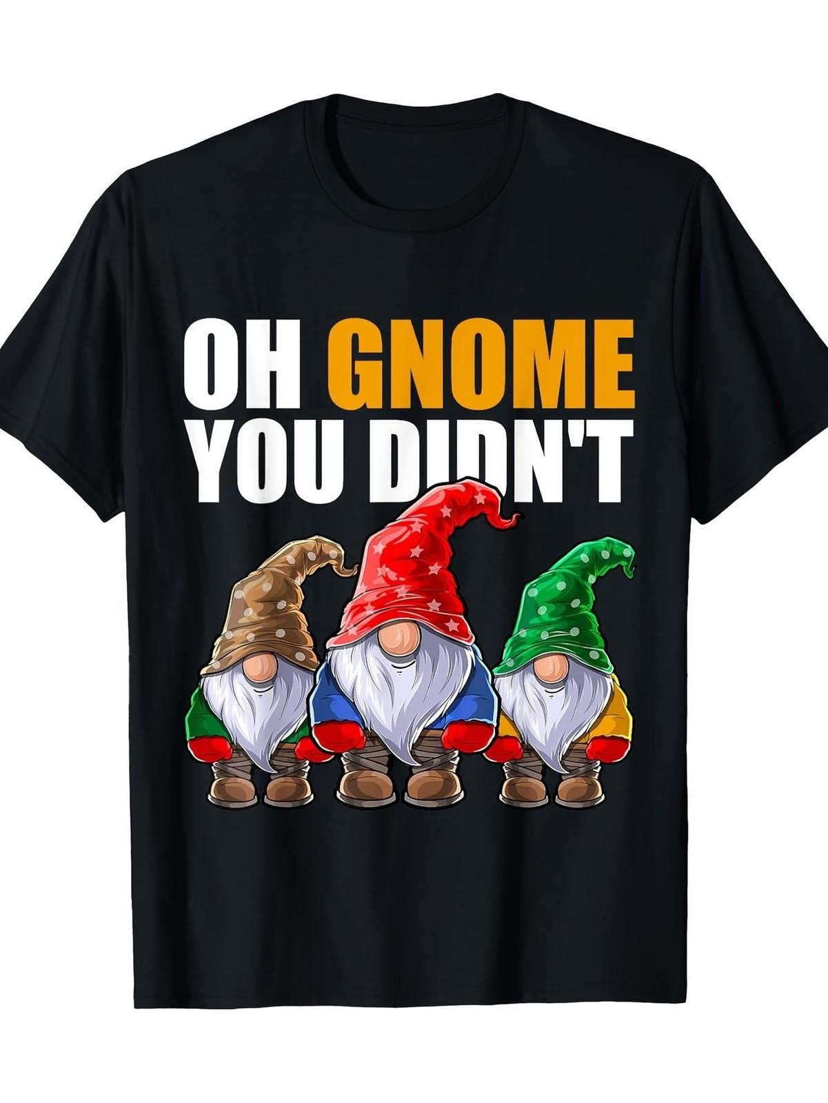 Funny Gardening Gnome T-Shirt - Oh Gnome You Didn t Pun - Soft Breathable Cott S разноцветный