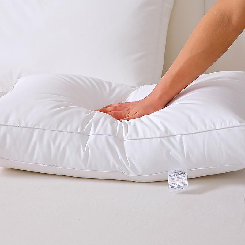 1 piece 100% cotton cover material microfiber filling 65x40x8cm bedding pillow