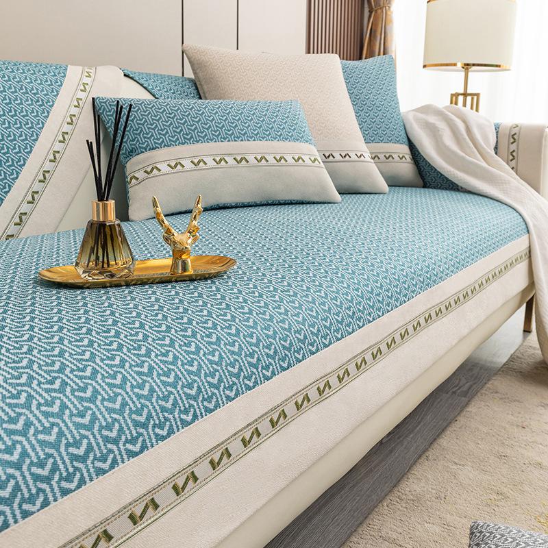 Luxury Sofa Cover Non-slip Cotton Linen Towel for Living Room Modern Seat Sofa Cushion Universal Couch Protective Slipcovers