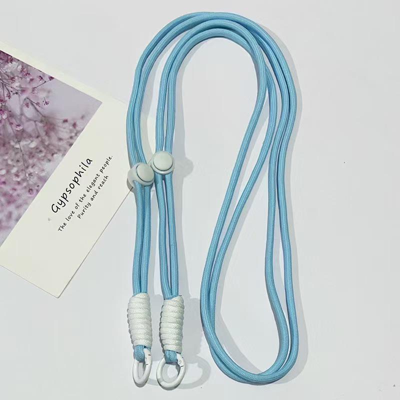 Adjustable Braided Mobile Phone Lanyard with Detachable Crossbody Strap and Shoulder Chain