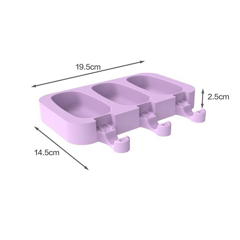 NEW 3D DIY Magnum Silicone Ice Cream Cake Popsicle Mold Handmade Popsicle Mold Tray Barrel Maker Mould Molde Helados Silcona