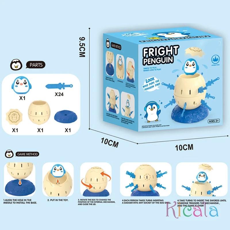 Interaktives Pinguin-Pirat-Fass Lernspielzeug für Kinder Weihnachtsfeier Spaß Eltern-Kind-Spiele Einzigartiges Puzzle-Geschenk
