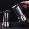 Moka Pot with Coffee Percolator Design Stainless Steel Stove Top Coffee Maker for Camping Home Use