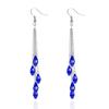 AB Color Water Drop Long Tassel Fashion Earrings for Women