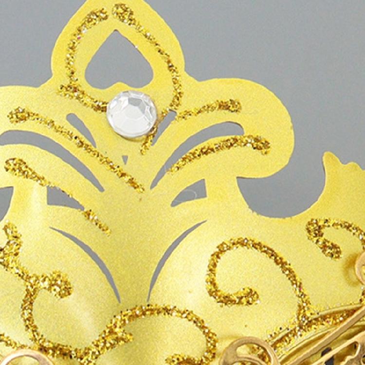 Luxurious Beaded Half Face Mask Practical Metal Plastic Blend Costume Prop For Masquerades Theater Art