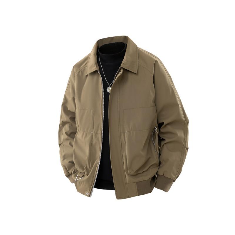 Baseball Collar Jacket Men's Spring and Autumn New Style Handsome Loose Work Jacket Top