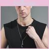 Trendy Earphone Shape Necklace For Men And Women Stylish Titanium Steel Jewelry