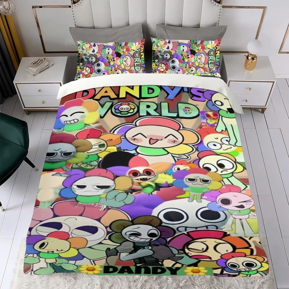 Game Dekbedovertrek Kussensloop Dandy's Wereld Beddengoed Set Volwassen Jongen Meisje Slaapkamer Decoratie Kindercadeau Enkel Dubbel Maat