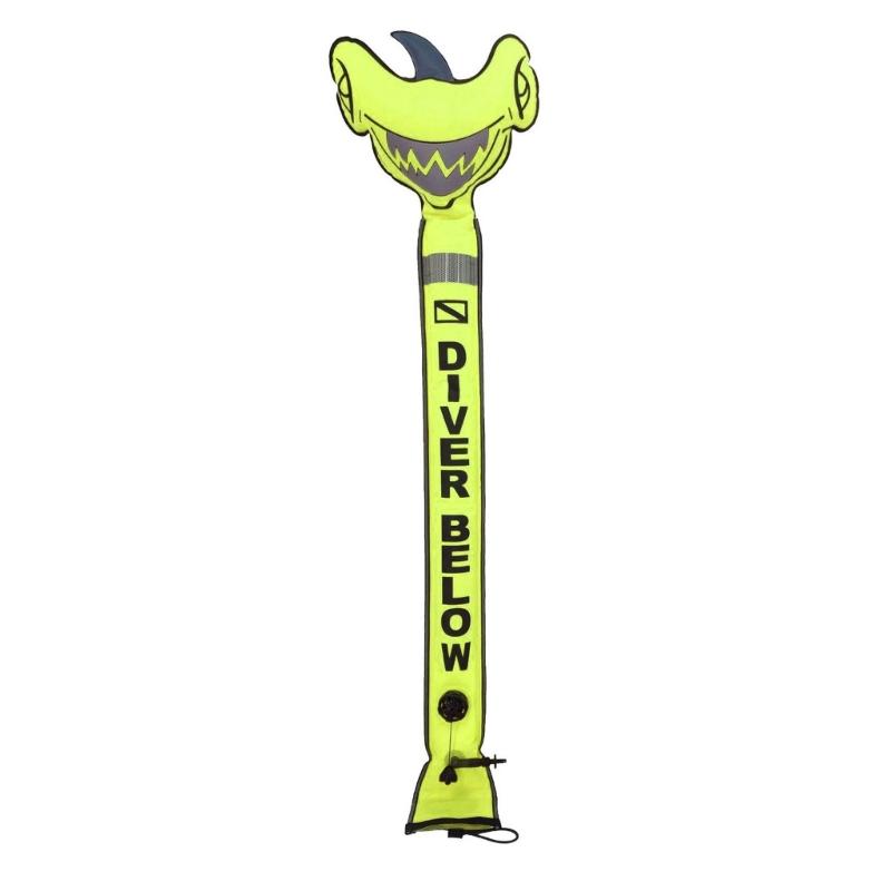 High Visible Inflatable Diving Buoy Float Signal Tube Scubas Diving Surfaces Marker Buoy for Scubas Diving Snorkeling