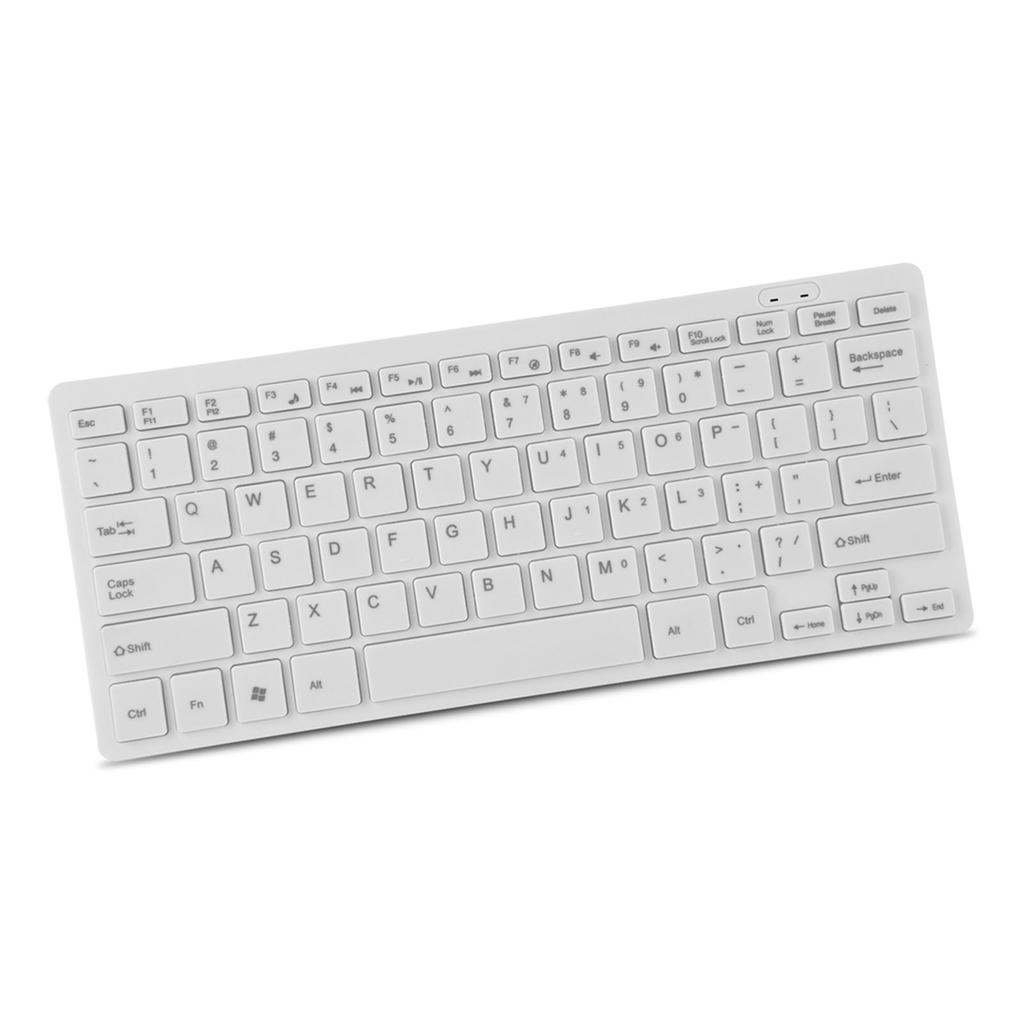 78 Keys Ultra Thin Mini USB Wired Keyboard for Desktop Computer Laptop PC (White)