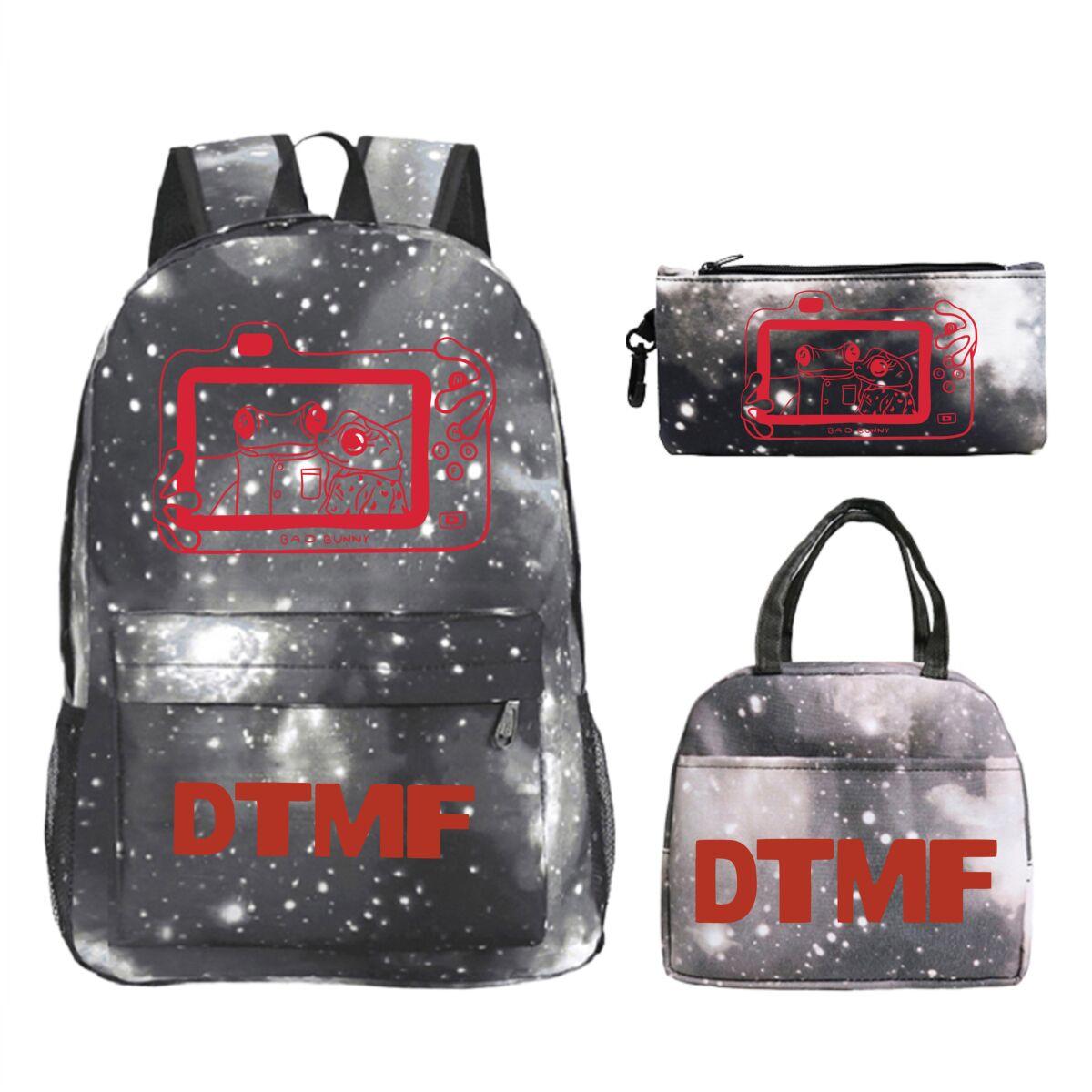 Ensemble de Sac à Dos Scolaire 3 en 1 Cartable Sac à Dos avec Sac à Lunch Trousse à Crayons Sac d'École Décontracté pour Étudiant Adolescent Unisexe Kit de Rentrée Scolaire
