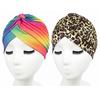 Hat Stylish Color Printing Polyester Women Turban Hat for Daily Wear
