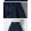 Pantalones cortos vaqueros vintage de talla grande para mujer, ligeros, de corte holgado, adelgazantes, de cintura alta, pierna recta, pierna ancha