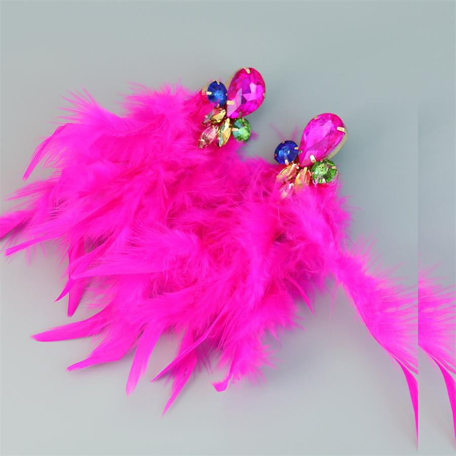 

Изысканные Модные Серьги-кисточки с перьями, Большие Подвески для Женщин, Роскошный Дизайн, Сказочные Свадебные Украшения для Вечеринки