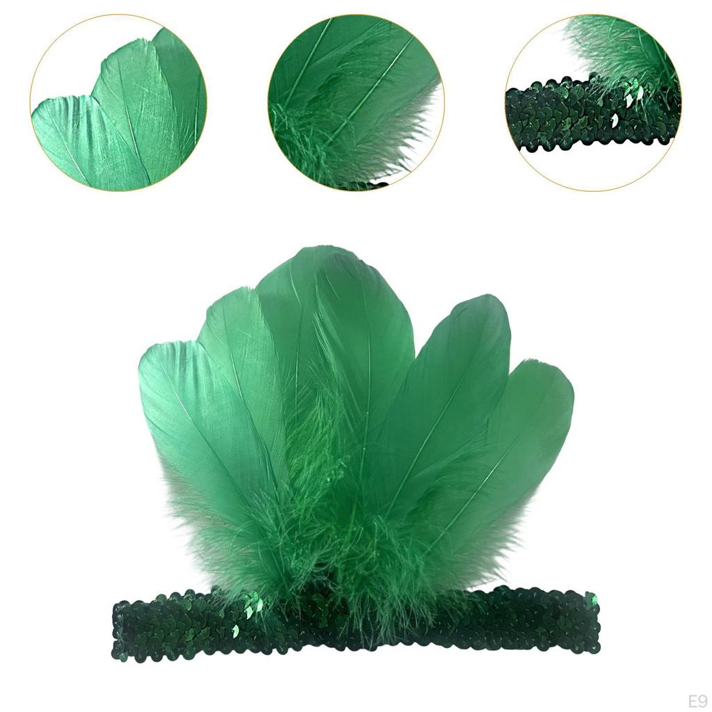 Ozdoba na głowę z piór, nakrycie głowy na imprezę, taniec, pokaz sceniczny, cosplay