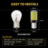 2X 7440 W21W WY21W W21/5W PY21W P21/5W Ba15s BAU15S 3157 T25 Car LED Bulbs Turn Signal Light 150SMD Brake Reverse Parking Lamps Bulbs 7