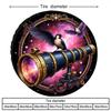 Vintage Telescope And Bird Spare Tire Cover Waterproof Polyester Durable Vehicle Protector