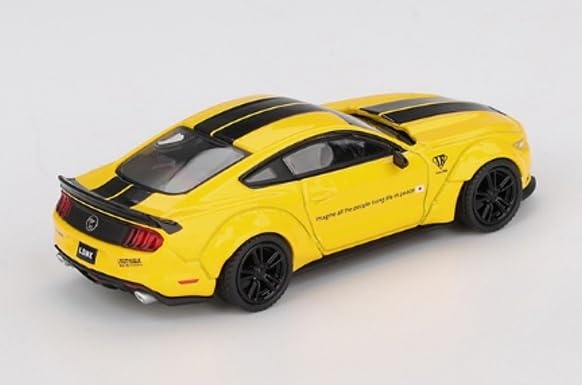 Sunrich MINI GT Ford Mustang Triple Yellow Finished Model 1/64 LBWORKS (Right-Hand Drive) MGT01077-R