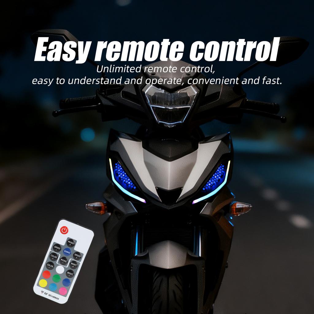 LED Turn Signal Side Lights for Honda RS150R V1 V2 V3 Featuring LED Core and Sturdy ABS Shell for Motorcycle Upgrade