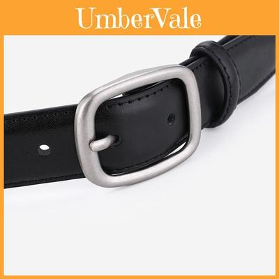 Ladies Genuine Leather Belt For Women Business Casual Dress With Metal Buckle