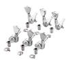 6PCS Guitar Locking Tuners Triangular Hd String Tuning Key Pegs NaMachine Hds Replacement 3 Right 3 Left