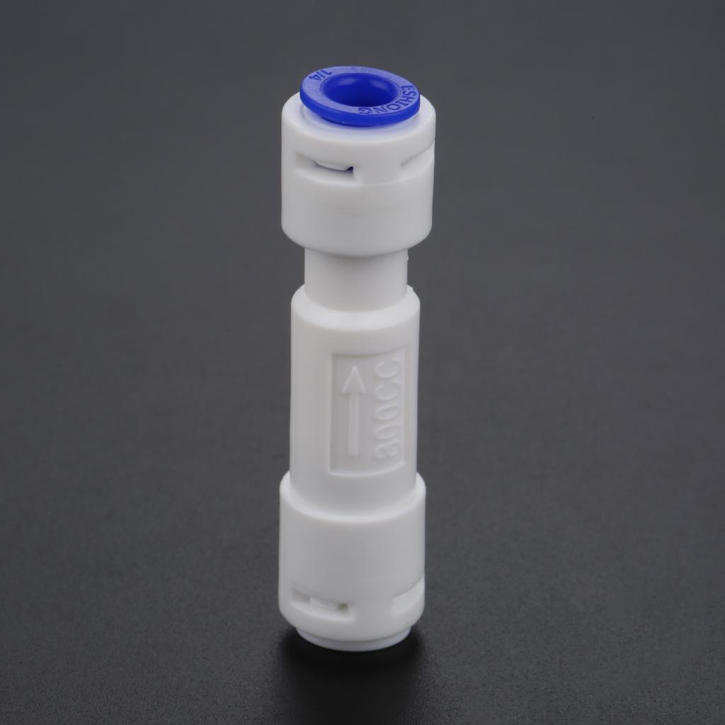 150CC to 1500CC RO Water System Waste Water Flow Regulater Restrictor 1/4" OD Hose Reverse Osmosis Quick Pipe Fittiing Plastic