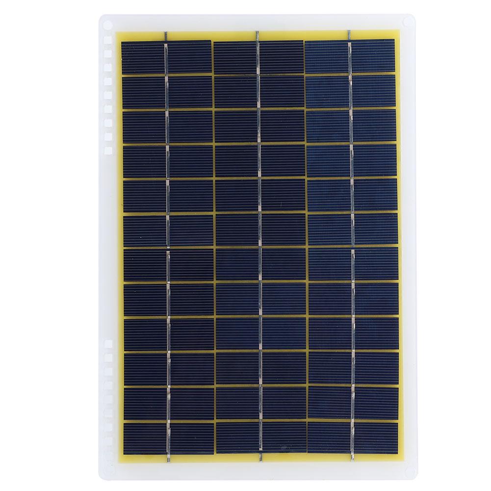 18V 10W Outdoor Solar Power Panel Board Photovoltaic Module Assembly for Travel Camping