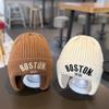 Maglione Caldo in Maglia Stile Coreano con Protezione per le Orecchie, Cappello di Lana per Bambini e Bambine - Design Antivento Autunno/Inverno