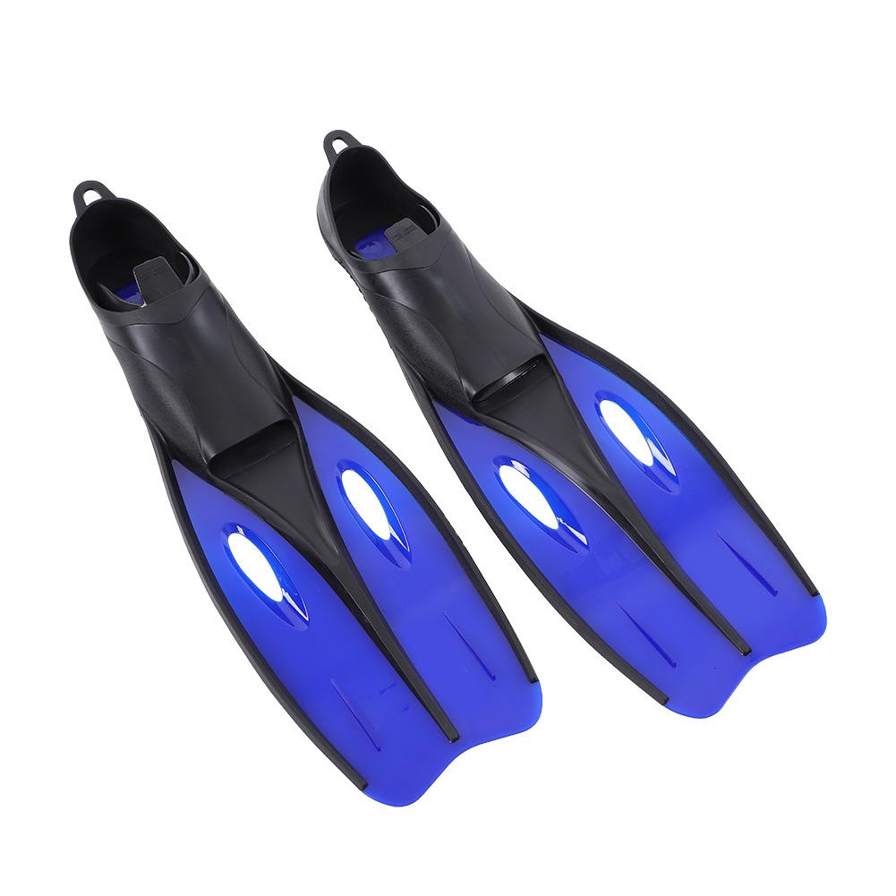 TUO Profesionální potápěčské ploutve Odolné PP & TPR Dlouhé ploutve Potápěčský tréninkový doplněk Modré M